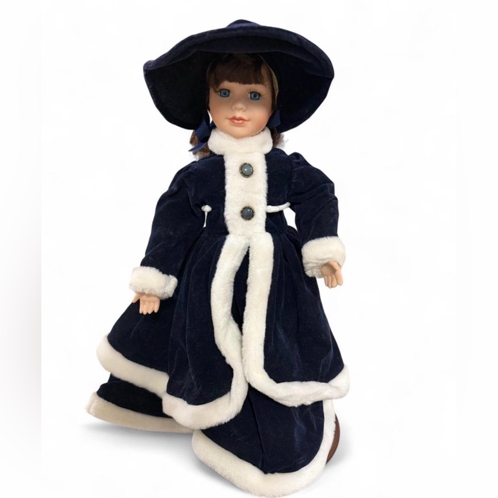 Vintage Large Porcelain Doll with stand